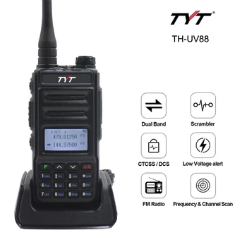 TYT TH-UV88 двойна лента УКВ 144/430 Mhz 5-Ватов Портативен радиоприемник Уоки Talkies на Далечни разстояния Любителски Аналогов Ръчно Transceiver