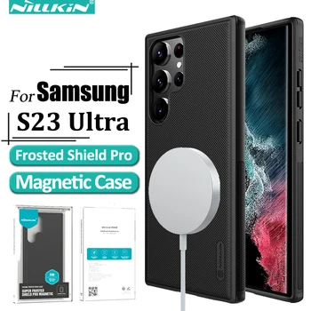 Nillkin за Samsung Galaxy S23/S23 +/S23 Ултра Магнитен Калъф, Матово Защитно Делото Shield Pro PC + TPU