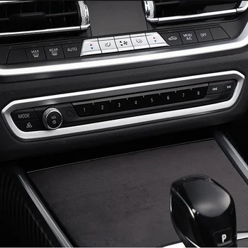 BJMYCYY за BMW серия 3 G20 G28 325li 2020, ABS декоративна рамка на централната панел за управление на силата на звука на колата