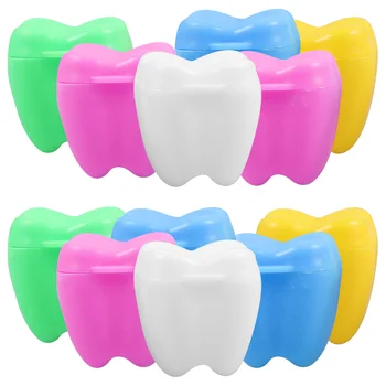 12 бр. подаръци за новородено Кутия за съхранение на зъбите Калъф за зъби В памет на изгубено пластмасов контейнер на паметта за деца