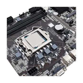 Дънна платка за майнинга B75 12GPU БТК + Случаен процесор + кабел SATA + Кабел за превключване Подкрепа на оперативна памет, 2XDDR3 дънна Платка за майнинга B75 12USB