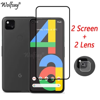 Пълно Покритие От закалено стъкло за Google Pixel 4A Защитно фолио за екран За Google Pixel 6A 5 4A 5A Стъкло Камера За Google Pixel 6 Glass