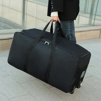 2023 Многофункционална Унисекс универсална чанта на колела с голям капацитет, здрава оксфорд лесна чанта за багаж, куфар