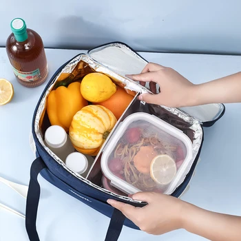 Eason Случайна кутия за Bento, преносим чанта за обяд, переноска за пикник, чанта за съхранение, контейнер, термосумка-хладилник, чанта-тоут голям капацитет
