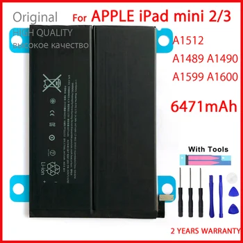 100% Истински Батерия A1512 За iPad Mini 2 3 Mini2 Mini3 A1489 A1490 A1491 A1599 6471 ма Сменяеми Батерии за Таблетите С Инструменти