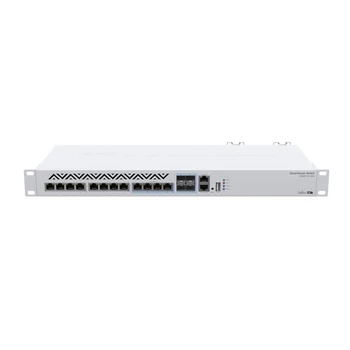 Комутатор MikroTik CRS312-4C + 8XG-RM с порта 10G Ethernet RJ-45 и SFP +