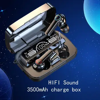 Насладете се на звук на HiFi с безжични слушалки M19 Bluetooth -водоустойчивост IPX5 и време за възпроизвеждане на 5,3 часа
