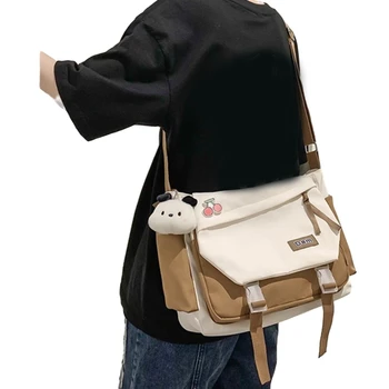 Универсална чанта през рамо, чанти голям капацитет за жени, найлонова чанта за момичета, модни прости чанта през рамо