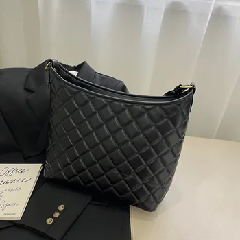 Луксозна дизайнерска дамска чанта с голям капацитет, дамски чанти, качествена кожена чанта през рамо, прости чанти за пътуване до работа