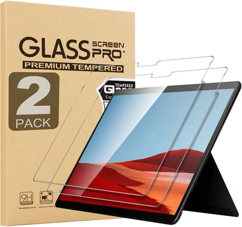 2 бр. защитно фолио за екран от закалено стъкло за Microsoft Surface Go 2 3 10,5 Pro 4 5 6 7 8 9 X 12,3 HD прозрачен филм за таблет със защита от надраскване
