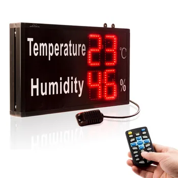 Уред за показване на температура и влажност, измерване на температура и влажност на въздуха, промишлен уред за измерване на температура и влажност, голяма