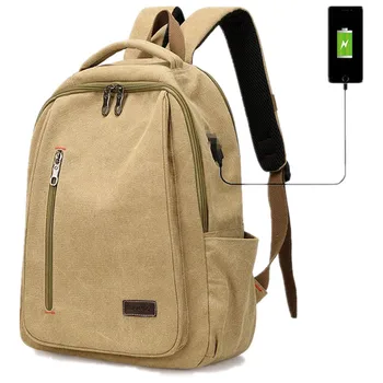 Раница, просто ежедневни училищна чанта, Холщовая чанта, чанта за компютър с голям капацитет, раница
