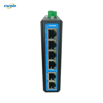 EWIND 6 Пристанища Промишлен Switch POE 10/100 М Ethernet Switch С 4 Порта POE и 2 Порта, RJ-45 Мрежов Комутатор за IP камери/Безжична точка за Достъп