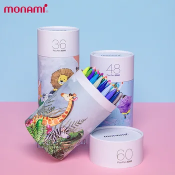 Monami Plus 3000 Комплект писалки за чертане, маркери за скици, влакнести дръжка с тънка дръжка, художествени пособия за рисуване на манга художник