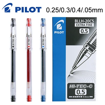 10 бр./лот PILOT Гел писалка HI-TEC-C BLLH-20C3 BLLH-20C4 BLLH-20C5 0,3 mm/0,4 мм/0.5 mm/0,25 мм Финансови Канцеларски материали за студенти 2022