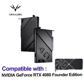 Блок на графичния процесор Granzon за видеокартата NVIDIA RTX 4080 Founders Edition с Водно охлаждане / меден радиатор GBN-RTX4080FE