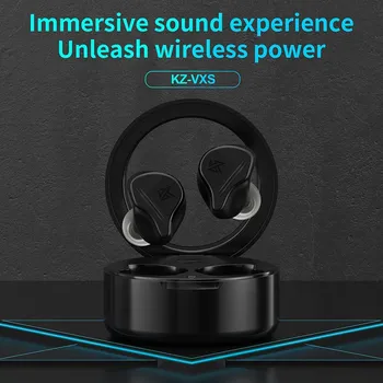Слушалки KZ VXS TWS, съвместими с Bluetooth 5.2, Безжични Хибридни слот Слушалки Hi-Fi с едно Докосване на горивото, Спортна Слушалките с Шумопотискане