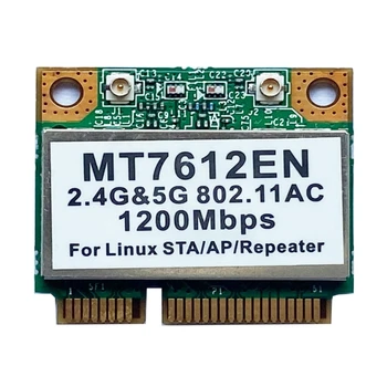 L43D Оригинален MT7612EN Mini PCI-E Безжичен Wifi Адаптер За Лаптоп двойна лента адаптер Wlan 2,4 G-/5G Поддържа Linux-