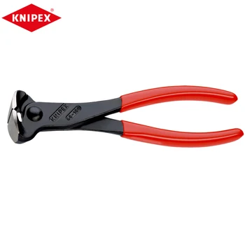 Крайните клещи KNIPEX 68 01 180 Имат режещи инструменти, подходящи за обработка на меки и твърди проводници, което спестява Време И осигурява висока ефективност