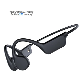 Най-продаваните Ipx8 Водоустойчива, безжична спортни слушалки за гмуркане с костна проводимост с микрофон за Mp3 плейър за гмуркане
