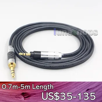 LN007133 Черно 99% чист кабел за слушалки PCOCC за слушалки Sennheiser Urbanite XL on/off