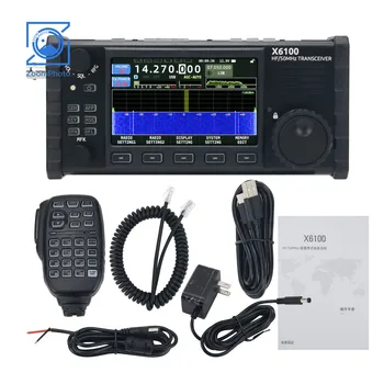 XIEGU X6100 50 Mhz КВ радиостанцията Всички режими на Портативен радиоприемник СПТ радиоприемник с антенным тунер