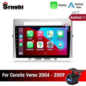 Srnubi 2Din Android 11 за Toyota Corolla Verso AR10 2004 2005 2006 - 2008 2009 Авто радио Мултимедиен плеър Carplay Авто DVD GPS