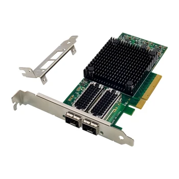 ST7320 PCIe X8 10G / Сървър мрежова карта Mellanox ConnectX-4 PCIEx8 2X10G SFP + Оптични влакна, LC Ethernet Smart-Мрежова карта