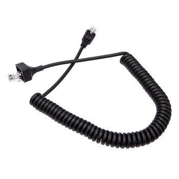 Удължен сверхпрочный спирален кабел Микрофон кабел forKenwood KMC-32 KMC-35 45BA