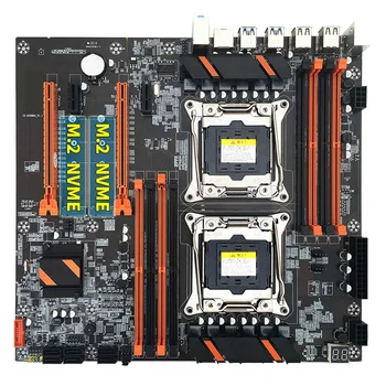 Дънна платка с два процесора X99 + процесор 2XE5 2630 V3 + кабел SATA + Стена + термопаста Поддръжка на слотове LGA 2011 8XDDR4 2011-V3 CPU