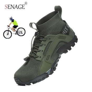 SENAGE / Нова велосипедна обувки МТБ, дишащи обувки за шоссейного на велосипеда, мъжки обувки за планинско колоездене, лека дамски обувки за фитнес