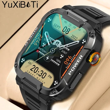 YuXiBaTi 1,85 Улични Военни Смарт Часовници Мъжки Bluetooth Покана Smartwatch За Xiaomi Android, IOS Ip68 Водоустойчив Смарт Часовници