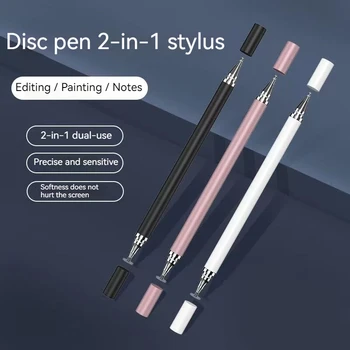Стилус 2 в 1 за смартфон, таблет, емкостного молив за рисуване, универсална сензорна писалка за мобилни устройства на Android за iPad Mini 1 2 3