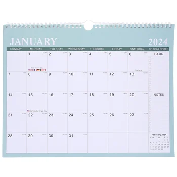 Здрав Календар за Ежедневна употреба, с монтиран на стената Офис Година, Домашен Блок, desk, Месечен Домашен Английски 2023-2024, Големи Календари