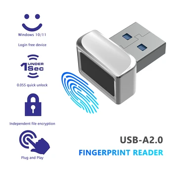2023 НОВ USB Модул, Четец за Пръстови отпечатъци за Windows 7 8 10 11 Здравей Биометричен Скенер за Заключване за Преносими КОМПЮТРИ Отключване на Пръстови Отпечатъци