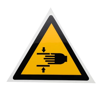 Броня, предупредителни за притискате ръчно, стикер на обзавеждане от полипропиленова синтетична хартия