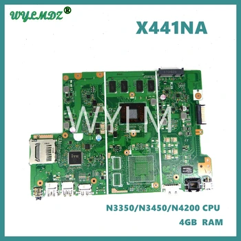 X441NA дънна Платка за лаптоп Asus X441N X441NA X441NC F441N дънна Платка за лаптоп С процесор N3350/N3450/N4200 4 GB оперативна памет 100% Тест ОК