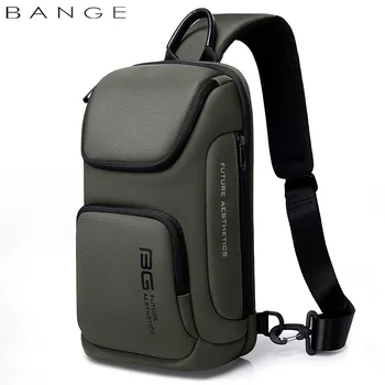 Чанта през рамо BANGE за мъже, преносими водоустойчива чанта-незабавни посланици, мъжки пътни чанти за кратко пътуване, нагрудная чанта, подходяща за 9,7-инчов iPad