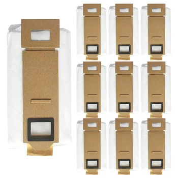 10 опаковки, торби за прах, аксесоари за S7 T7S T7Plus T7S Plus, торбички за прахосмукачка, автоматична смукателна станция