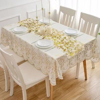 Декорация от блестящи златни пайети, бегунки за масата, елегантно бижу от блестящи мрежа от метално фолио за сватбен декор и дейности