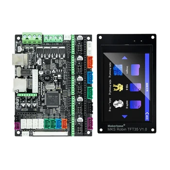 За Makerbase MKS Робин Nano V1.2 дънна Платка 3D принтер ESP32 MCU Такса за Управление С Докосване на екрана TFT35 Комплект Резервни Части