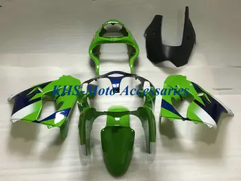 Комплект Мотоциклетни Обтекателей за KAWASAKI Ninja ZX9R 00 01 ZX-9R ZX-9R 2000 2001 ABS Литьевая форма Greeh Бял Син Корпус