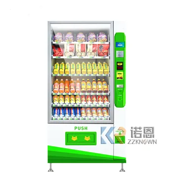 Мултифункционален автомат за продажба на напитки и закуски на новия дизайн, монета за бизнес, удобен магазин на открито
