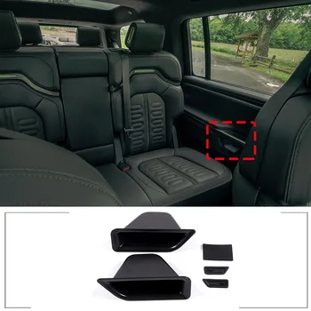 За RIVIAN R1S R1T ABS черна дръжка на предните врати, кутия за съхранение, авто страничната облегалка, органайзер, контейнер, табла, аксесоари за почистване