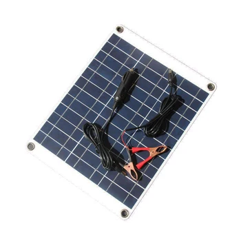 Комплект слънчеви панели с мощност 50 W, DC 12v, двойно USB 5-преносимо слънчево зарядно, водоустойчив панел от слънчеви елементи, банка храна за телефон
