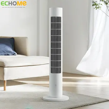ECHOME, умен кула вентилатор, електрически вентилатор, интелигентни домакински лампа с ниско ниво на шум, звук, енергоспестяващ външен климатик, без остриета