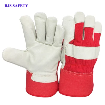 12 чифта мъжки работни ръкавици от свинска кожа, работната заваръчен ръкавица, защитни, спортни мото-износоустойчиви ръкавици NG6021