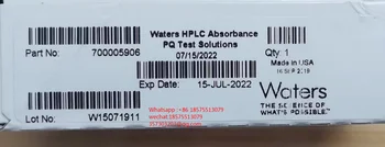 За Вода 700005906 HPLC Тестов разтвор на Усвояването на PQ Жидкофазный Тестов разтвор PQ Чисто Нов