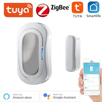 Приложение на Hristo Smart Life Zigbee Сензор за врата / прозорец, акумулаторна връзка, съвместим за домашна сигурност