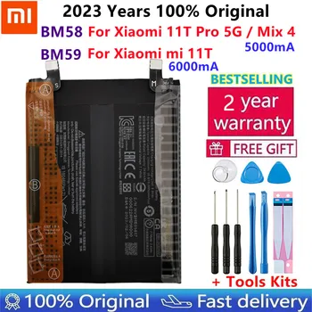 Висококачествен Xiaomi 100% Оригинална Батерия BM59 за Xiaomi 11T Mi 11T, BM58 За Xiaomi Mi 11T Pro Mi Mix 4 Mi X4 Батерии Bateria